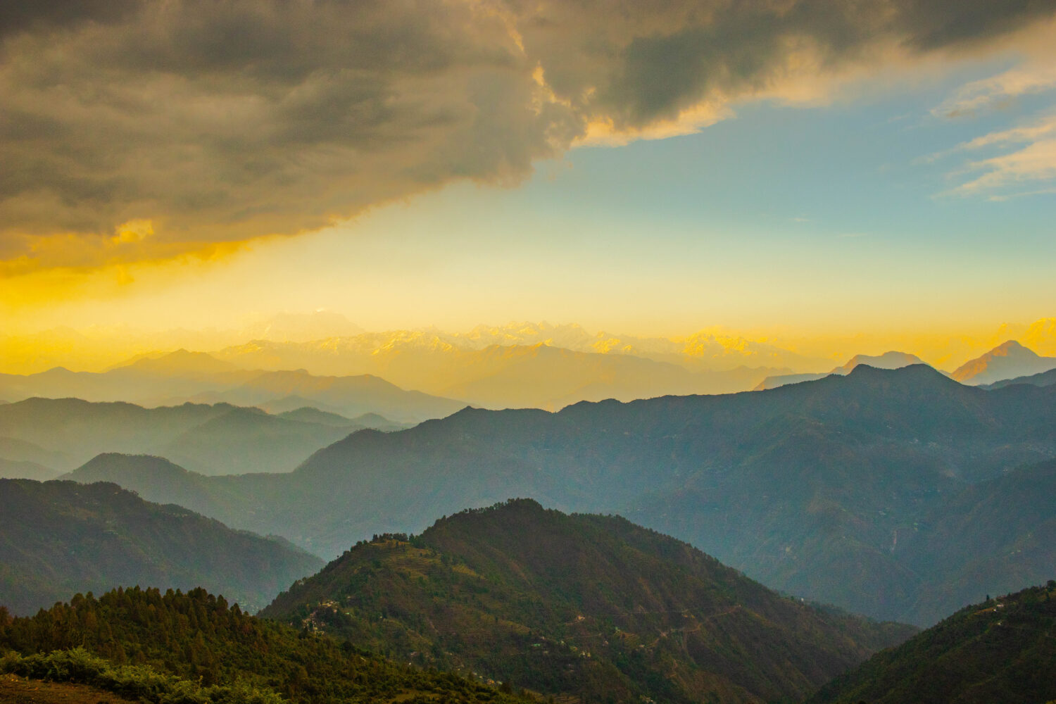 Morning sunrise view in Benital