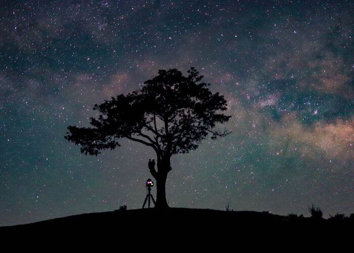 Milky way galaxy at Benital