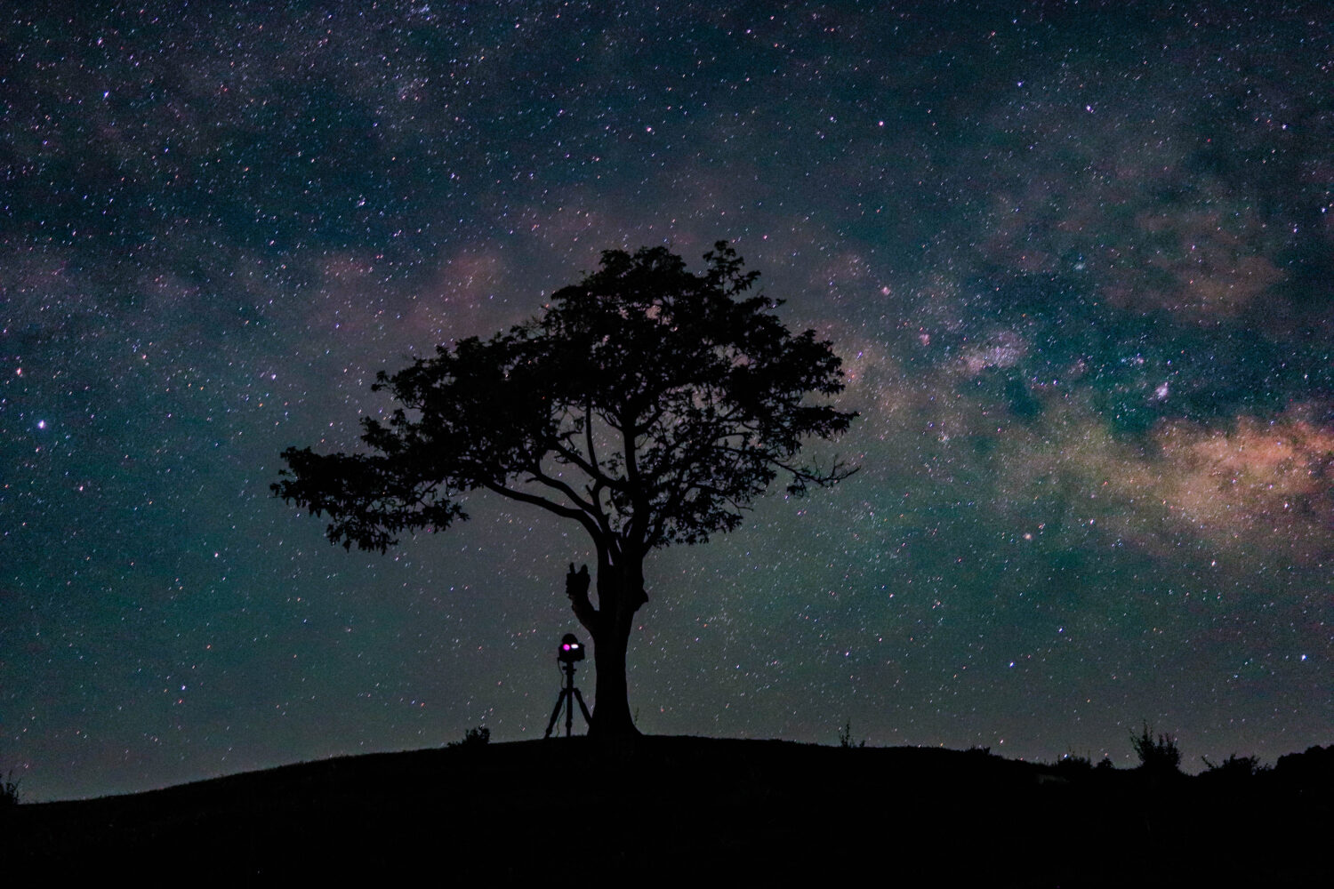 Milky way galaxy view from Benital meadow
