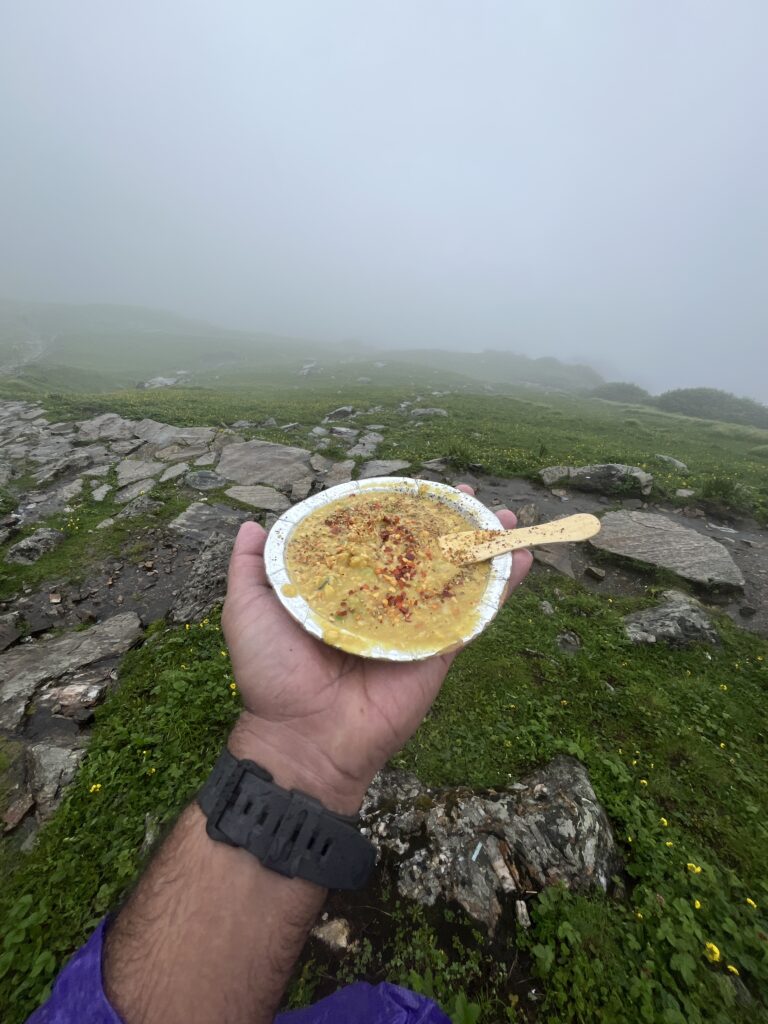 Cooked Breakfast in Rudrnath Trail