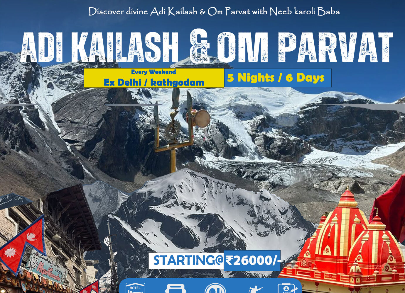Adi kailash Om Parvat Tour package